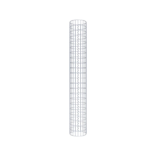 Gabionensäule Durchmesser 32 cm, MW 5 x 10 cm rund - Höhe: 2,20 m