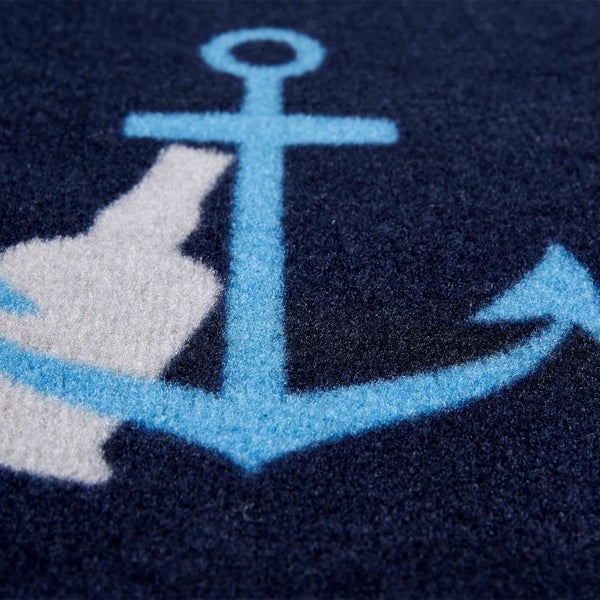 Fußmatte mit Anker-Motiv für den Innenbereich