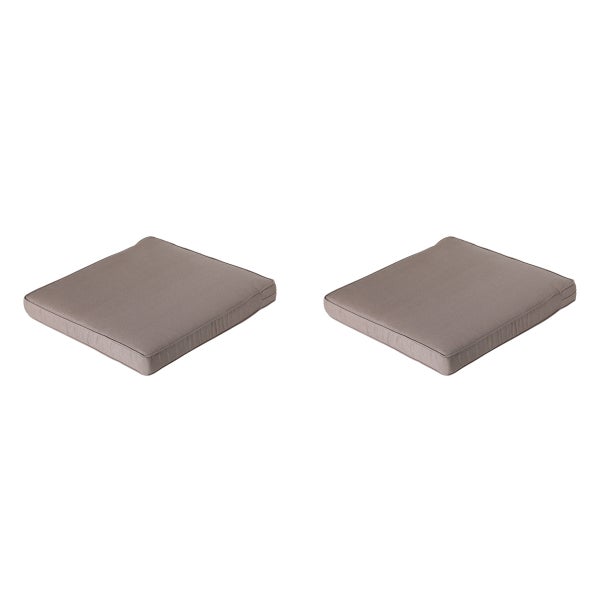 Lounge Profi-Line Sitzkissen Panama taupe - ca. 60x60 cm - 2er-Set