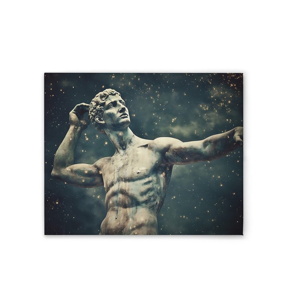 Dekorative Leinwand mit Abbildung einer antiken Statue