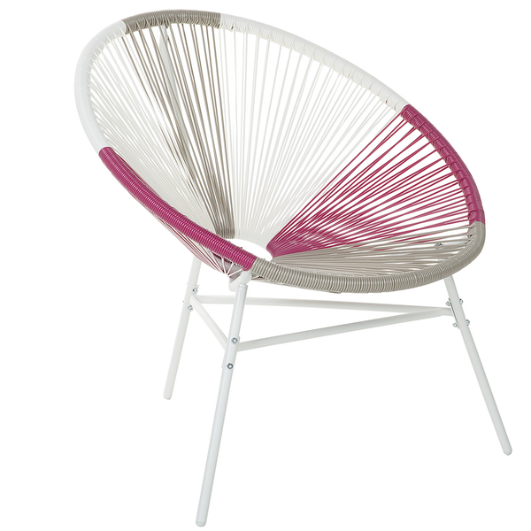 Gartenstuhl ACAPULCO Polyrattan Fuchsia