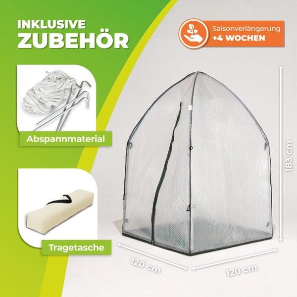 Überwinterungszelt ICEDOME ThermoPLUS L 120 x B 120 x H 183 cm