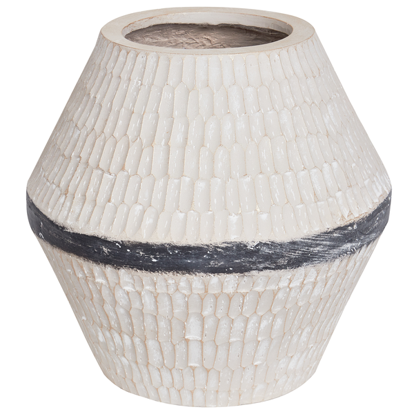 Blumenvase ARUNCUS Keramik 30 cm Beige