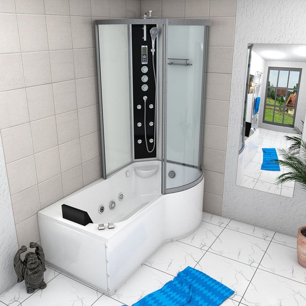 Whirlpool Wanne Duschkabine ws K50-L03-WP 170x100