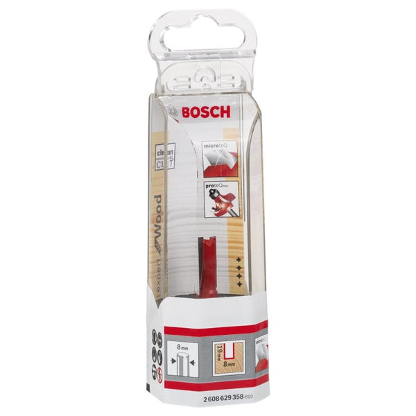Bosch Nutfräser Expert for Wood 8 mm D1 8 mm L 19 mm G 52 mm - 2608629358