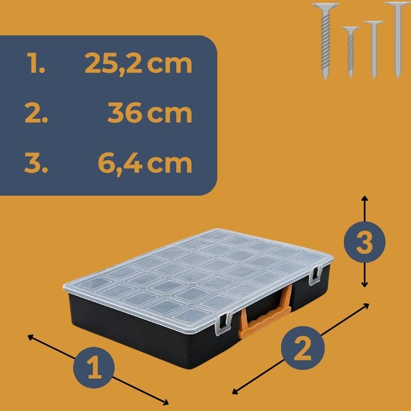 5x Sortimentskasten Kleinteilemagazin Sortierkasten Schrauben Sortierbox Kleinteile Organizer Sortimentsbox Schraubenbox