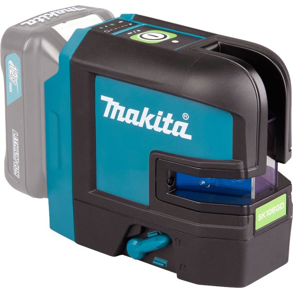 Makita Logo Kreuzlinienlaser SK106GD mit grünen Laserlinien
