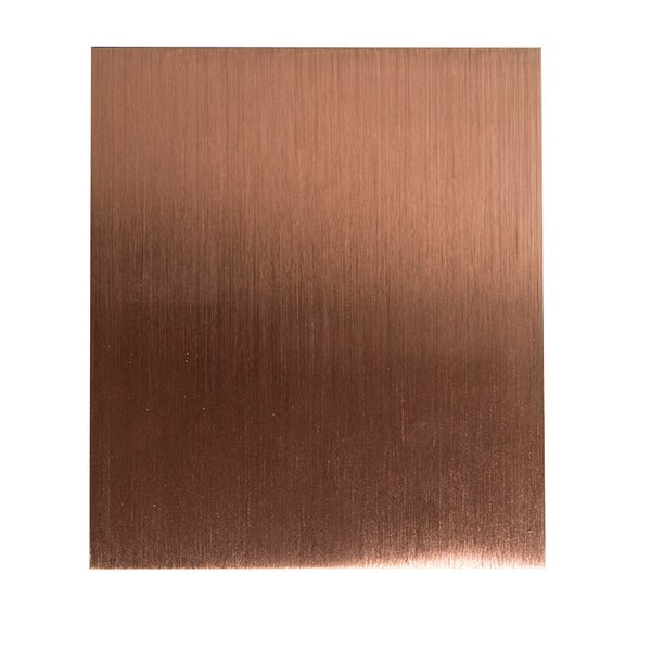 Quadratische Platte aus gebürstetem Metall