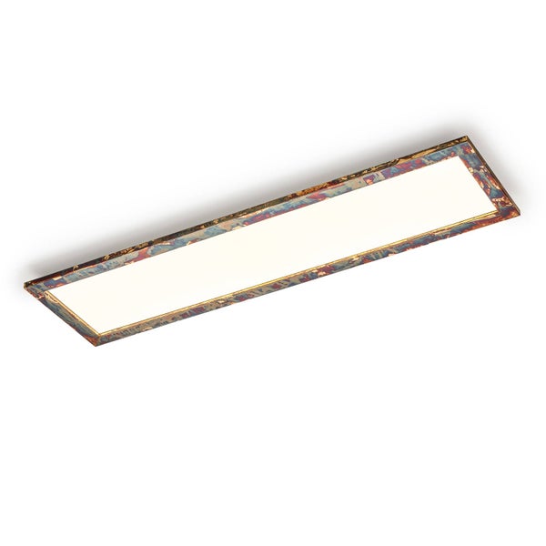 quitani LED Deckenleuchte (LED Panel) Aurinor (Modern) in Bronze aus Aluminium (1 flammig, ) - Lampe Deckenlampe Wohnzimmerleuchte