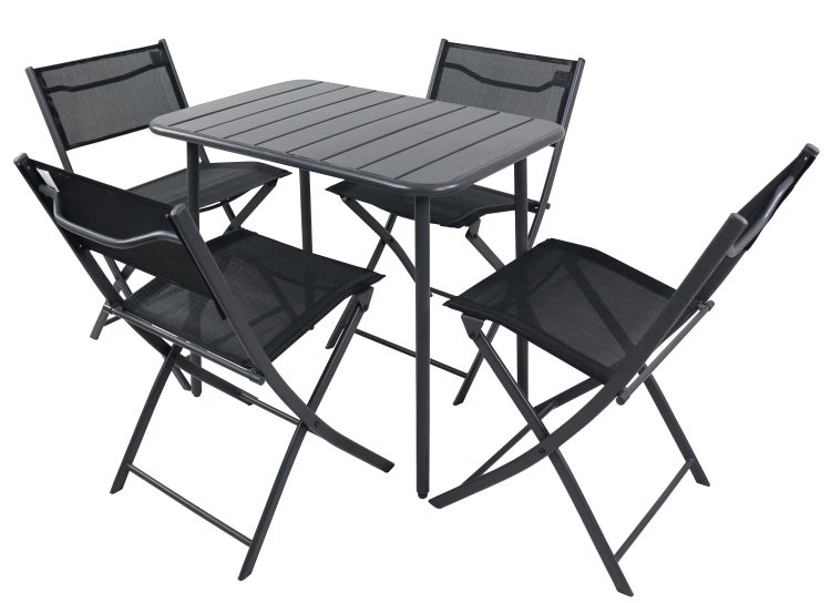 5 tlg. Bistroset Balkonset Gartenset Sumila 80x55