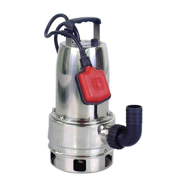 T.I.P. Maxima 18000 Schmutzwasserpumpe - 18.000 L/Std. - 700W - Förderhöhe 8m - Rostfreier Stahl - Mit Schwimmer - Tauchpumpe