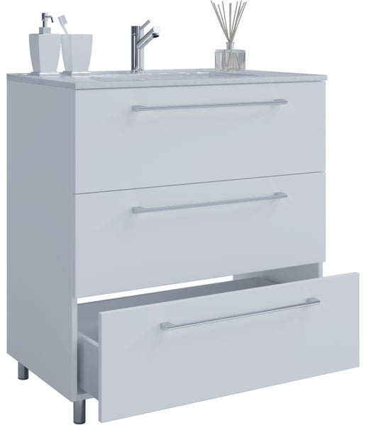 2-tlg. Waschplatz Waschtisch Badinos 3 Schublade
