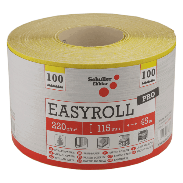 Schuller Eh'klar Easyroll Schleifpapierrolle, 115 mm breit, 45 Meter lang