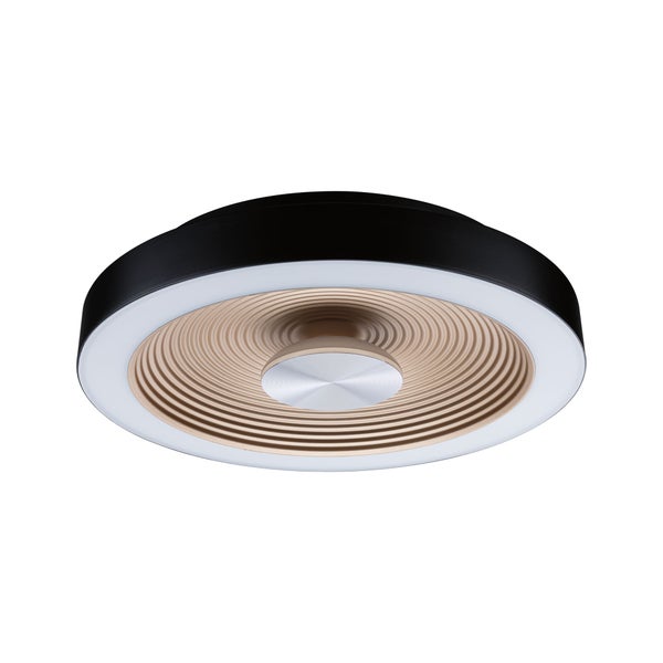 LED Deckenleuchte Volea IP44 3000K 470lm / 1650lm 230V 3,5W / 13W dimmbar Schwarz, Gold