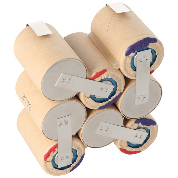 AkkuPack zum Selbsteinbau für den Würth Master SD 9.6 Akku 0700 980 213 NiMH 2,0Ah, Maße 78x62x34mm beachten