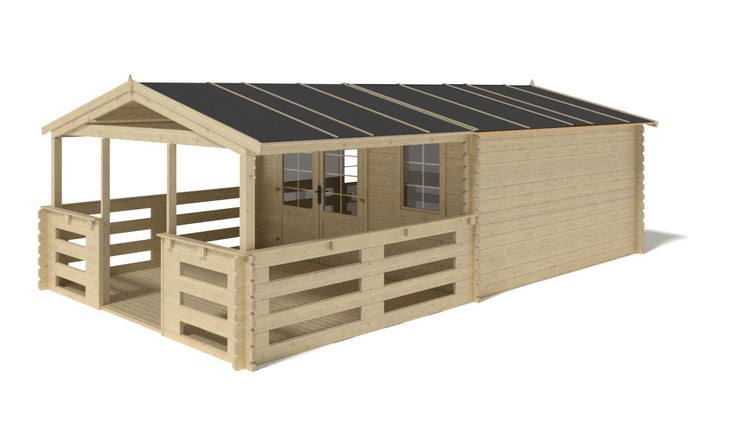 Gartenhaus, Gerätehaus 28m2 - 4x4m - 40mm