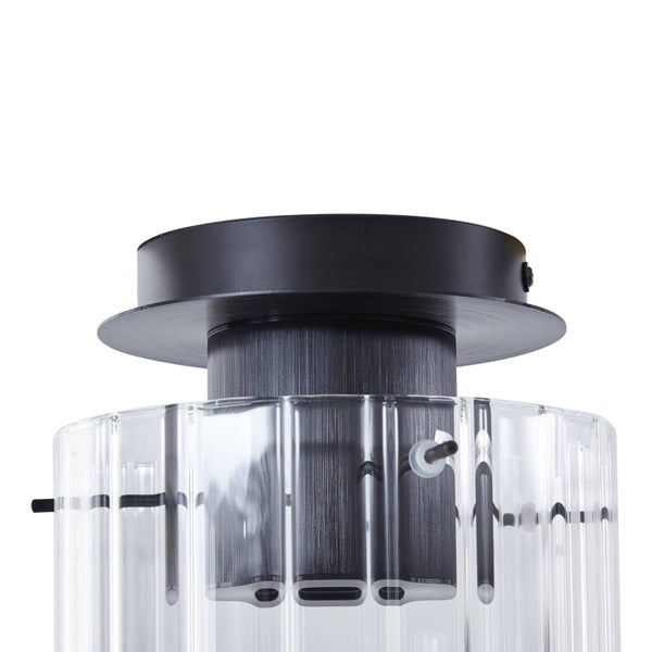 Deckenleuchte mit Lampenschirm aus Glas