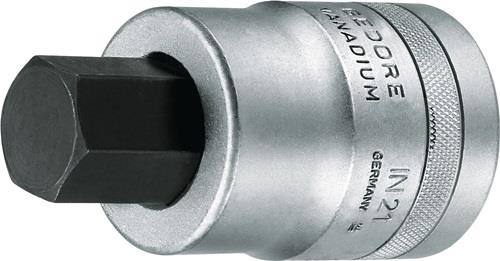 Gedore Steckschlüsseleinsatz IN 21 1″ Innen-6-kant SW 24 mm - 6181440