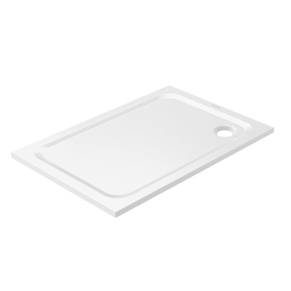 Duschwanne Stahl 120x80x3.2cm weiss