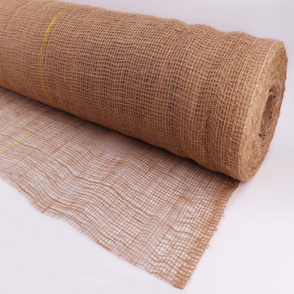 25m x 1m Jutegewebe 105g/m² Jutematte Gartenjute Jute Stoff Sackleinen Juteband