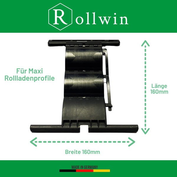 Rollwin 6x Hochschiebesicherung Rolladen starre Wellenverbinder 3-gliedrig Rolladen Aufhänger Clipverbinder für Rolladenmotor starrer Anschlag Einbruchhämmung