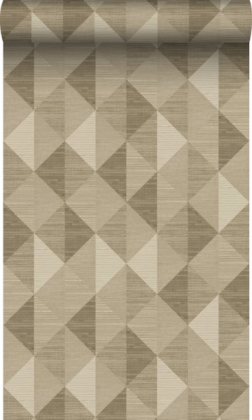 Origin Wallcoverings Öko-Strukturtapete 3D Grasmuster Beige - 50 x 900 cm - 347884