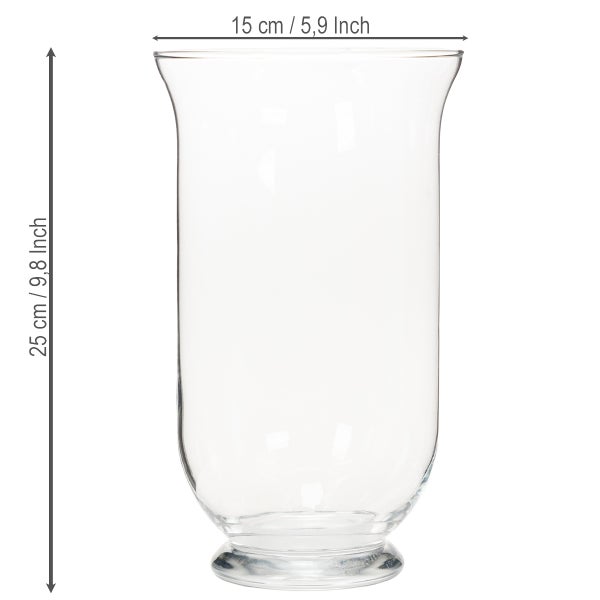 Nahaufnahme eines klaren Glasrands mit glatter, geschwungener Kante.