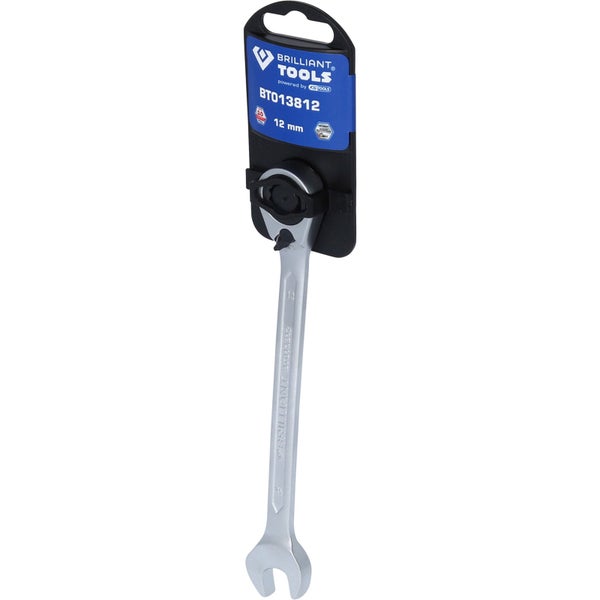 Brilliant Tools Ringmaulschlüssel mit Ratsche, 12 mm