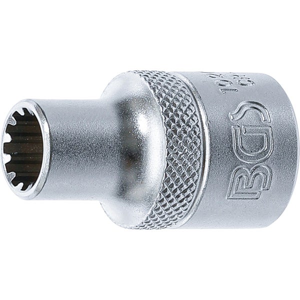 BGS Steckschlüssel-Einsatz Gear Lock Antrieb Innenvierkant 12,5 mm (1/2) SW 9 mm - 10209