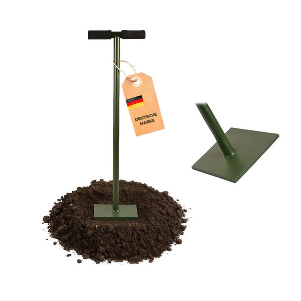 Bodenverdichter mit deutsche Marke Anhänger im Boden