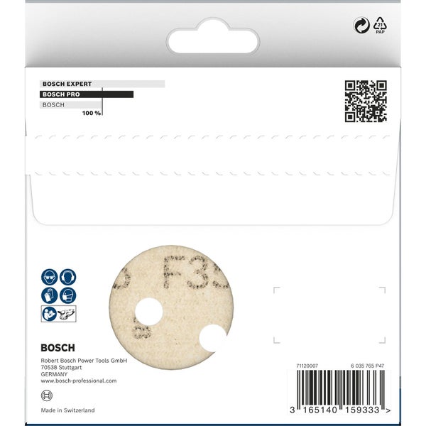 Bosch Schleifscheibe auf Verpackung