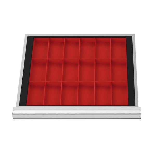 WS24 Schubladeneinteilung Kleinteilekästen BLH 50 mm Innenmaß 500 x 450 mm - WS24-100153