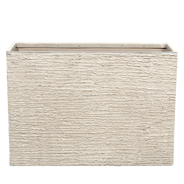 Blumenkübel EDESSA Stein 80 cm Hellbeige