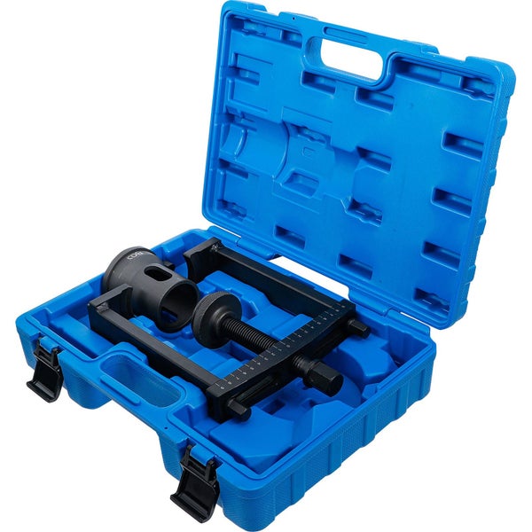 Abzieherwerkzeugsatz in blauem Werkzeugkoffer