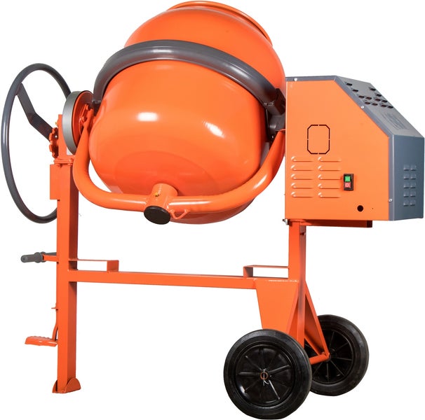 Betonmischer SIRL BP230EVO – XXL-Zementmischmaschine 210L mit 1 PS Motor & Untersetzung