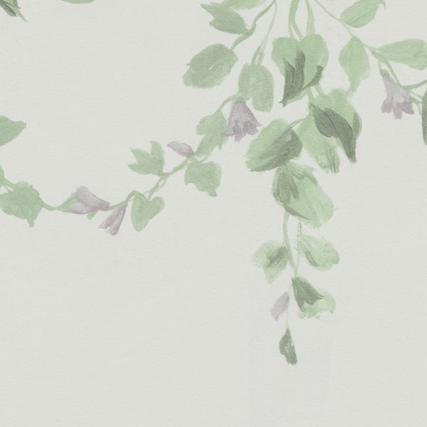 Illustration von Blättern und Blüten als Wanddekoration