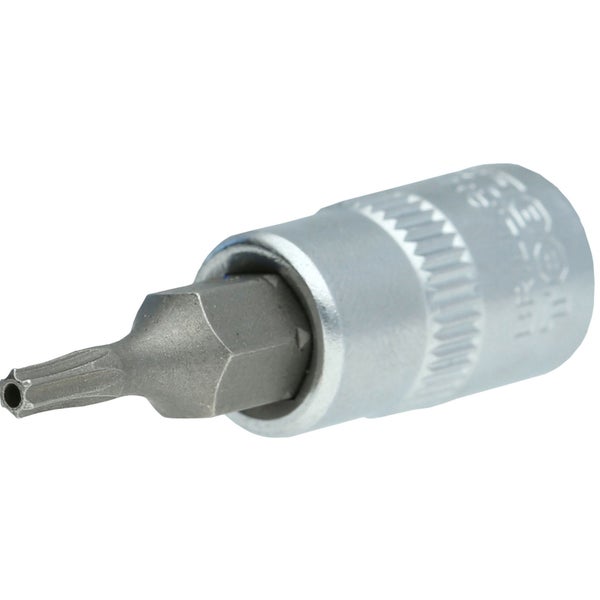 BRILLIANT TOOLS 1/4 Torx-Bit-Stecknuss mit Stirnlochbohrung TB9 - BT020980