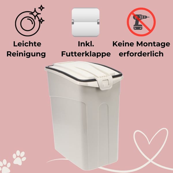 Futtertonne Luftdicht mit Deckel Futtertonne Hund Katze Hundefutter Aufbewahrung Trockenfutter Aufbewahrung Futterbox Hund Hundefutter Box 13 L