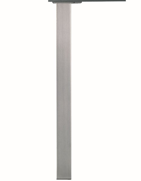 Quadratisches Tischbein aus gebürstetem Edelstahl für Möbelbau