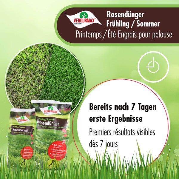 Zwei Packungen Frühling Sommer Rasendünger