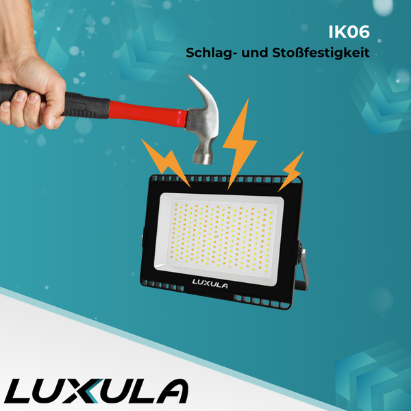 LUXULA 2er-Set LED-Strahler CCT LED Fluter Flutlichtstrahler Kaltweiß bis Warmweiß Außenstrahler 200W 20000lm IP65