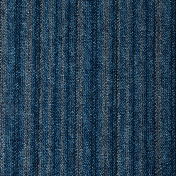 Selbstliegende Teppichdielen blau grau Schatex Teppichfliesen in 25x100 cm für Büro und Schlafzimmer Schlingen Teppich Dielen selbstliegend