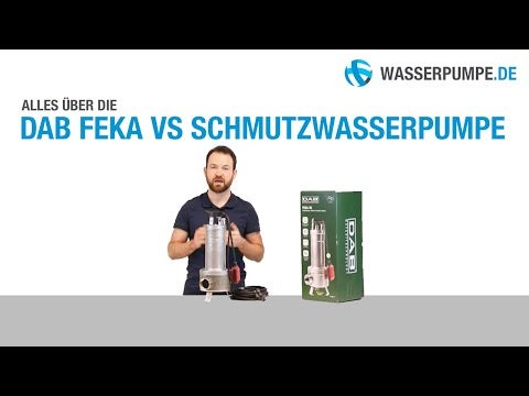 DAB Feka Schmutzwasserpumpe und Produktverpackung