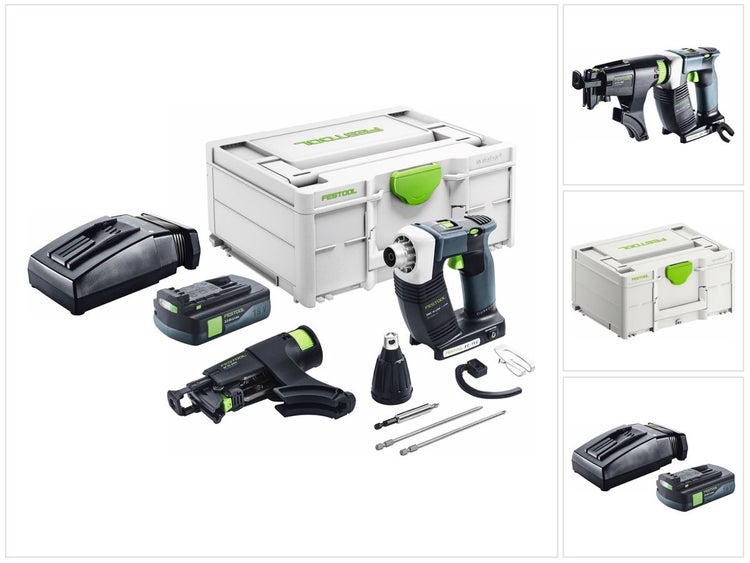 Festool DURADRIVE DWC 18-4500 Basic Akku Bauschrauber 18 V 14 Nm Brushless + 1x Akku 3,0 Ah + Ladegerät + Systainer