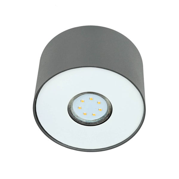 Graue LED Deckenleuchte