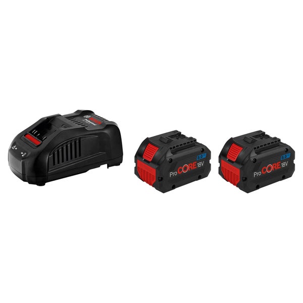 Bosch Starter-Set 2x 8,0 Ah ProCORE18V Akku + 1x Schnellladegerät GAL 1880 CV - 1600A01C4K