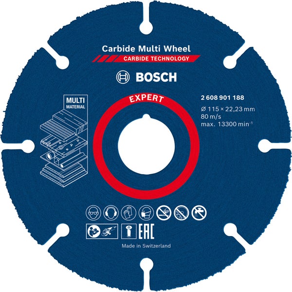 Bosch Expert Carbide Multi Wheel Trennscheibe 115 mm 22,23 mm - 2608901188