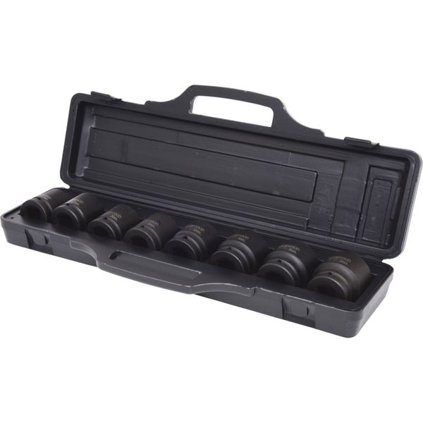 KS TOOLS 3/4 Sechskant-Kraft-Stecknuss-Satz 8tlg. kurz 24-38 mm - 515.0210