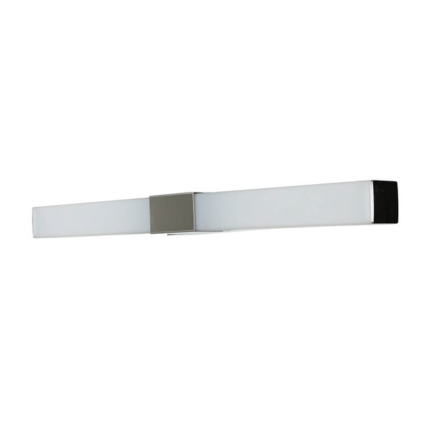 Moderne LED Wandleuchte aus Metall mit satiniertem Kunststoffdiffusor