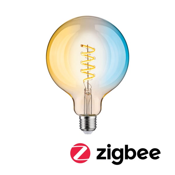 Filament 230V Smart Home Zigbee 3.0 LED Globe G125 E27 600lm 7,5W Tunable White dimmbar Gold